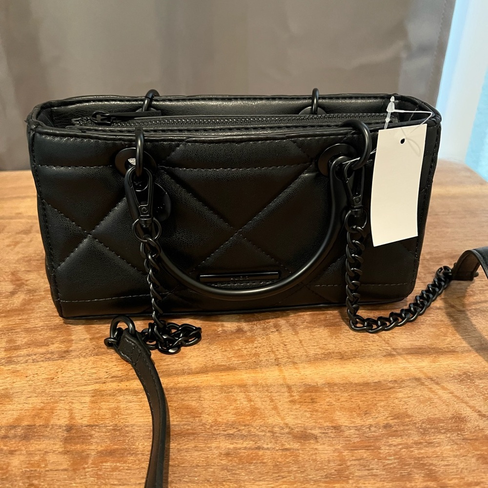 Aldo Black Quilted Chain Bag